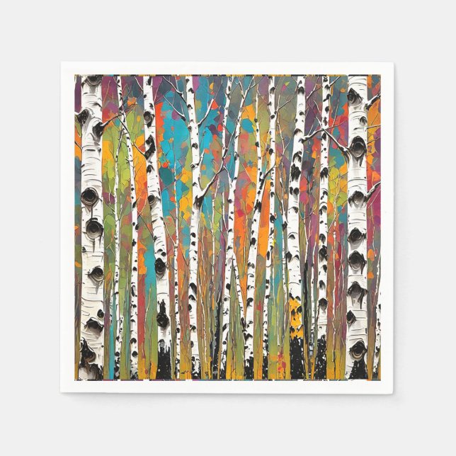 Servilleta De Papel Birch Woods Thunder_Cove (Anverso)