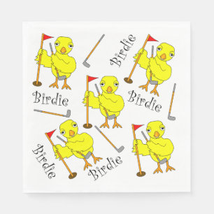 Servilleta De Papel Birdie Golfer Chick