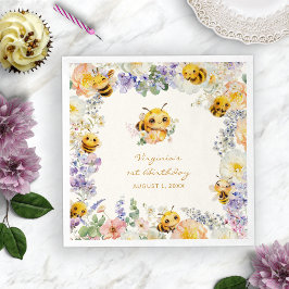 Servilleta De Papel Birthday Bee