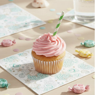 Servilleta De Papel Birthday party turtles, underwater tableware