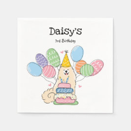 Servilleta De Papel Biscuit Samoyed Dog Birthday Party Napkins