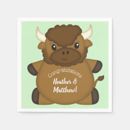 Servilleta De Papel Bison Buffalo Baby Shower