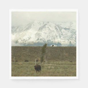 Servilleta De Papel Bison en la fotografía del parque nacional del Gra