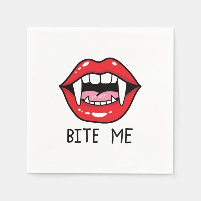 Servilleta De Papel Bite me  (Anverso)