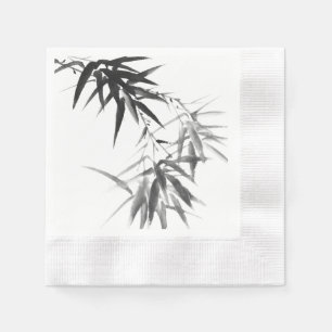 Servilleta De Papel Black Bamboo Twig