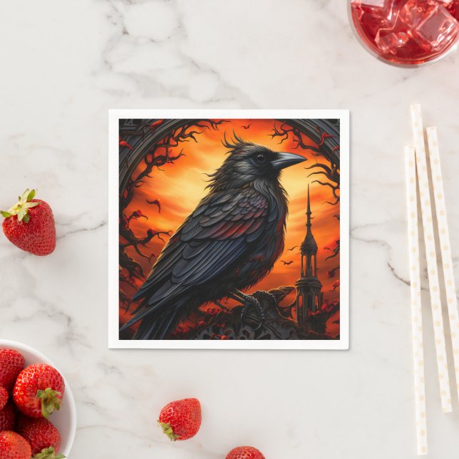 Servilleta De Papel Black Bird (In situ)