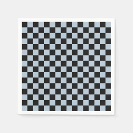 Servilleta De Papel Black ice checkered pattern