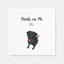 Servilleta De Papel Black Lab Cocktail Napkins