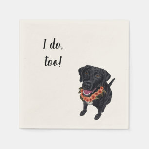 Servilleta De Papel Black Lab Personalizado Cocktail Napkin