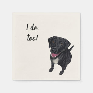 Servilleta De Papel Black Lab Personalizado Cocktail Napkin