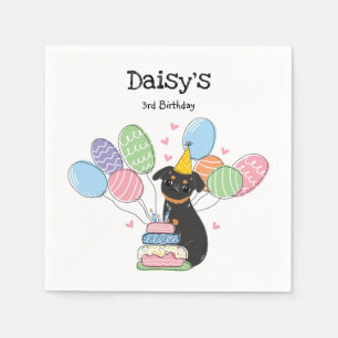 Servilleta De Papel Black Tan Brussels Griffon Birday Paper
