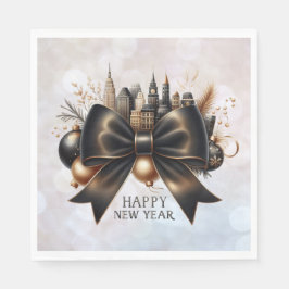 Servilleta De Papel Black Tie New Year with Global Flair