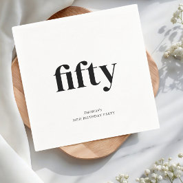 Servilleta De Papel Black & White Cincuenta y cincuenta años