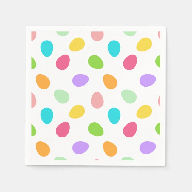 Servilleta De Papel Blanco de huevos básicos (Anverso)