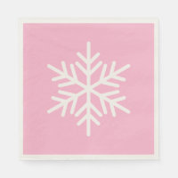 Blanco Festivo Chic Copo de Nieve Alpino sobre Ros