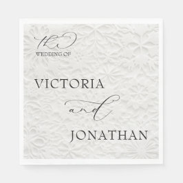 Servilleta De Papel Blanco invierno y negro simple elegante