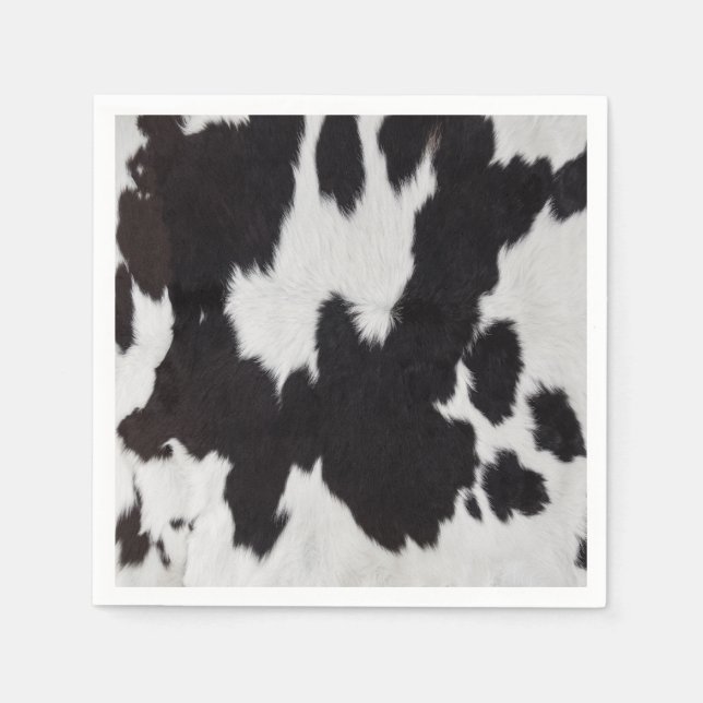 Servilleta De Papel blanco negro (Anverso)