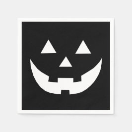 Servilleta De Papel Blanco negro de Halloween Jack o papel aterrador d