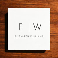 Blanco negro Minimalista clásico elegante