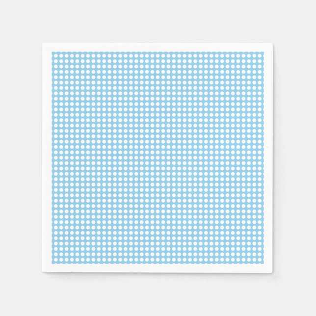 Servilleta De Papel Blanco sobre el bebé azul pequeño Horiz. Papel de  (Anverso)