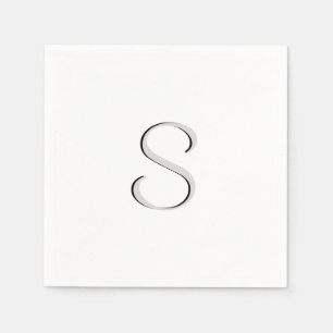 Servilleta De Papel Blanco sólido iniciado