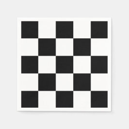 Servilleta De Papel Blanco y negro 