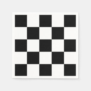 Servilleta De Papel Blanco y negro