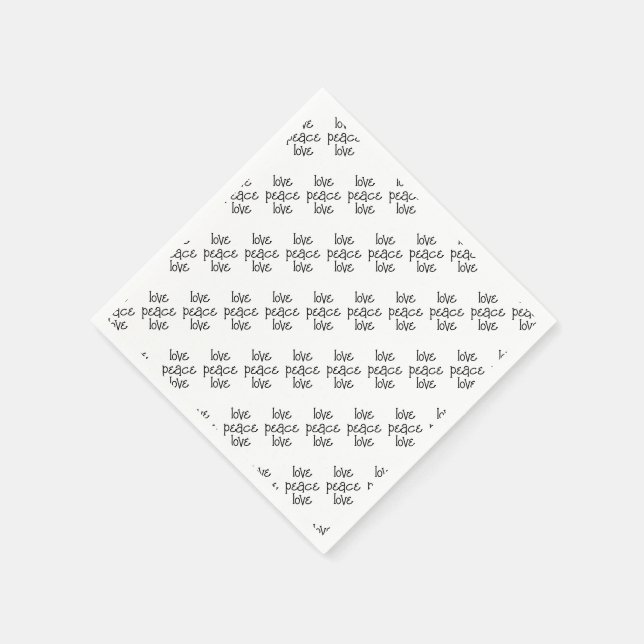 Servilleta De Papel Blanco y negro: personalizado (Borde)