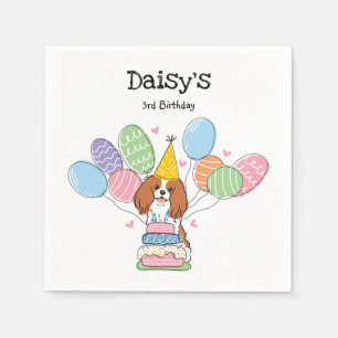 Servilleta De Papel Blenheim Cavalier King Charles Spaniel Cumpleaños