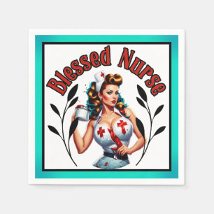 Servilleta De Papel Blessed Nurse Pinup