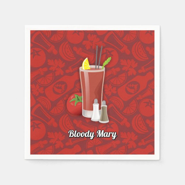 Servilleta De Papel Bloody Mary (Anverso)