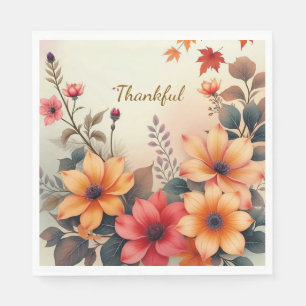 Servilleta De Papel Bloom de las servilletas de papel de otoño