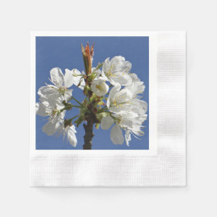 Servilleta De Papel Bloom de Primavera Blanca