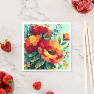 Servilleta De Papel Bloom Vibrant Floral Garden