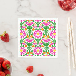 Servilleta De Papel Blooming Bright Party Napkins