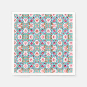 Servilleta De Papel Blooming flower garden