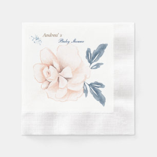 Servilleta De Papel Blooms singulares: Elegante Baby Shower acuarela