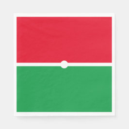 Servilleta De Papel Bloque de color rojo Kelly verde brillante moderno