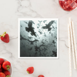 Servilleta De Papel Bloque de cuervos, ravens