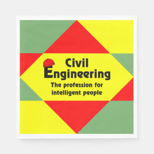 Servilleta De Papel Bloque de ingeniero civil inteligente