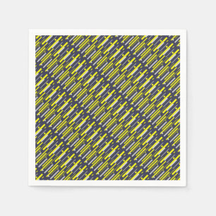 Servilleta De Papel Bloques de gris amarillo abstran arte