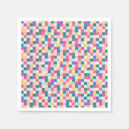 Servilleta De Papel Bloques multicolores de reproducción