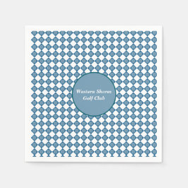 Servilleta De Papel Blue Argyle Golf Pattern Paper Napkin