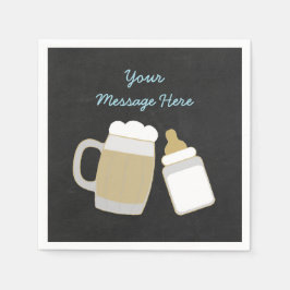 Servilleta De Papel Blue Baby está preparando Baby Shower