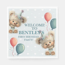 Blue Balloon Hedgehogs Celebration