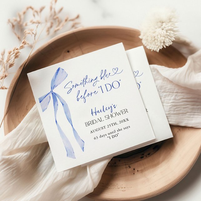 Servilleta De Papel Blue Bow Algo Azul Antes De Hacer Ducha Británica (Subido por el creador)