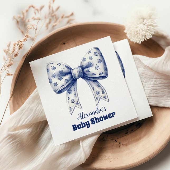 Servilleta De Papel Blue Bow Boy (Subido por el creador)