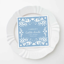 Servilleta De Papel Blue Cielito Lindo Boy Baby Shower