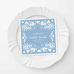 Servilleta De Papel Blue Cielito Lindo Boy Baby Shower