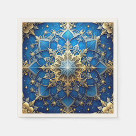 Servilleta De Papel Blue Decorative Holiday Napkin